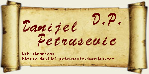 Danijel Petrušević vizit kartica